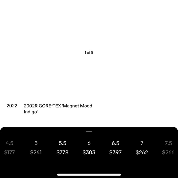 New Balance 2002R Gore-Tex Magnet Mood Indigo - Picture 7 of 8